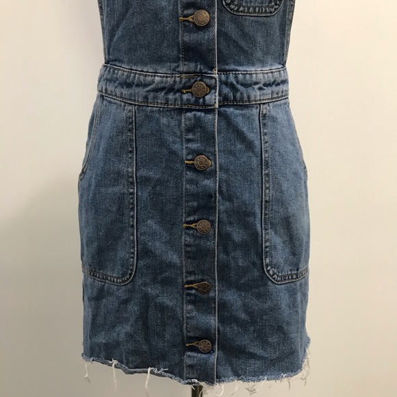 UO BDG Denim Jumper Dress - Picture 3 of 7